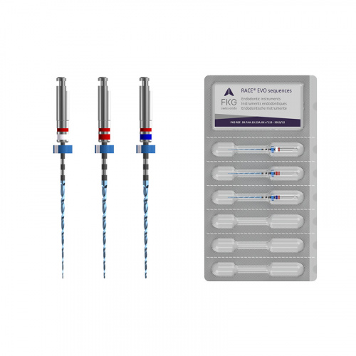 картинка Набор Рэйс ЭВО сиквенс 4% - RaCe EVO sequence 4% (3шт), FKG Dentaire SA 